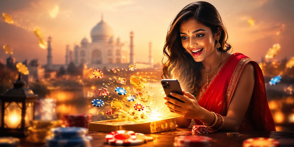 Bright casino chips illustrating 1498's engaging casino experience for Indian players